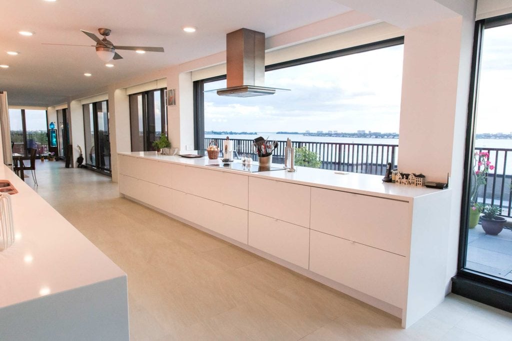 Kitchen remodel - Essex House condominium. © 2015, Metro Cabinet Company