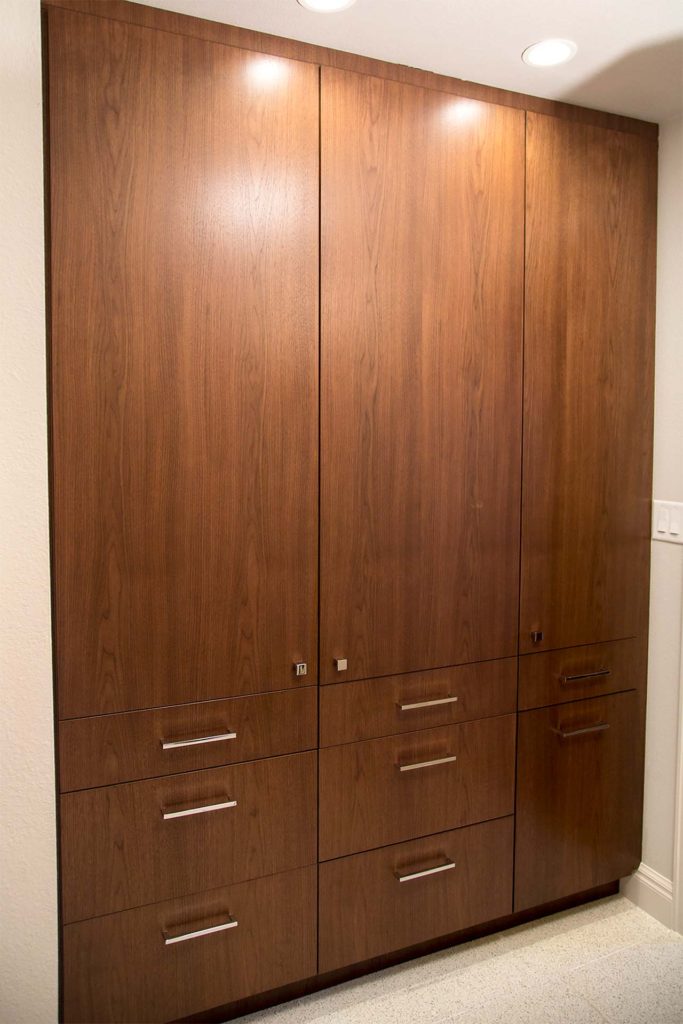 Bathroom remodel - Plaza at Five Points condominium. © 2014, Metro Cabinet Company 