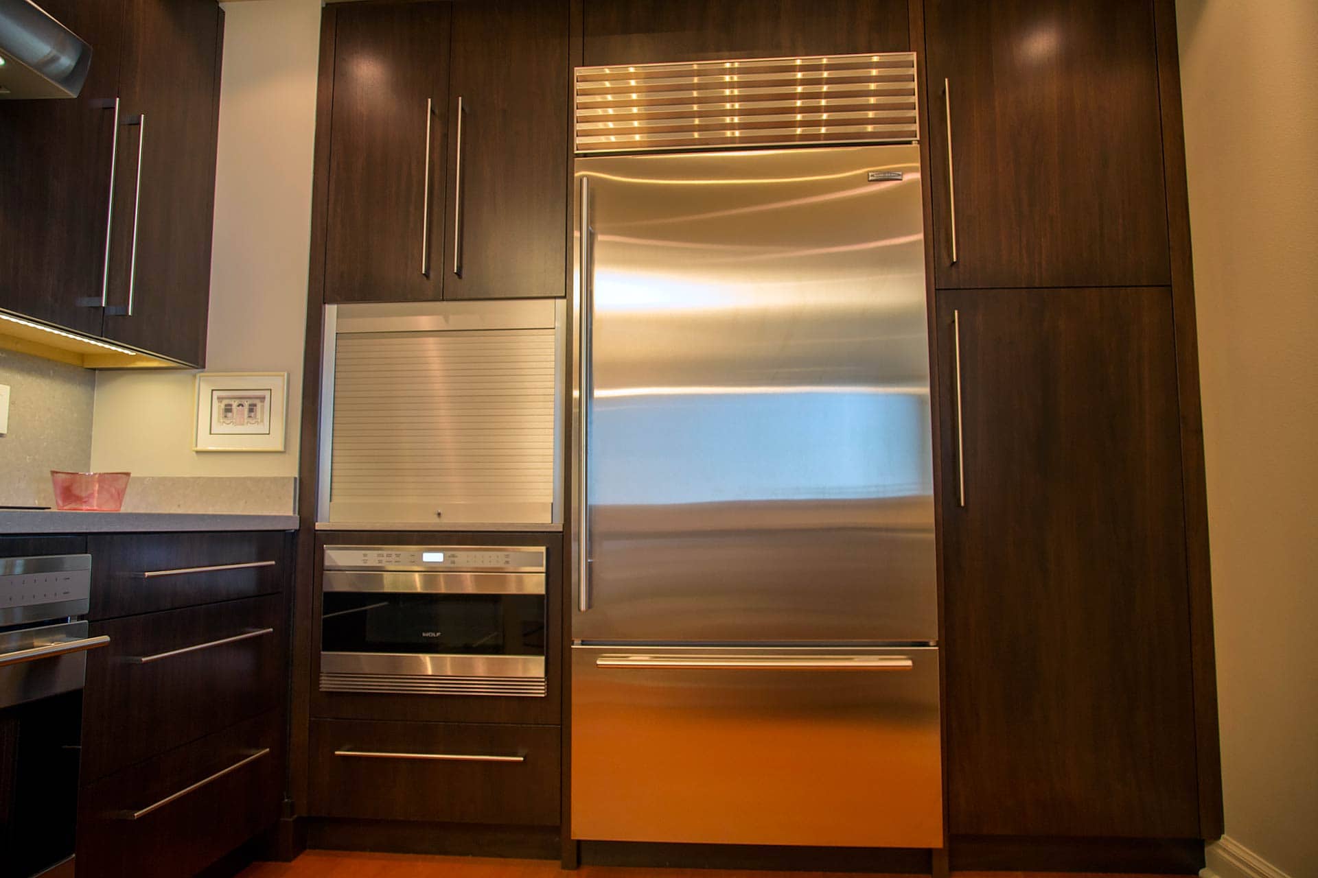 Kitchen remodel - Plaza at Five Points condominium. © 2014, Metro Cabinet Company 