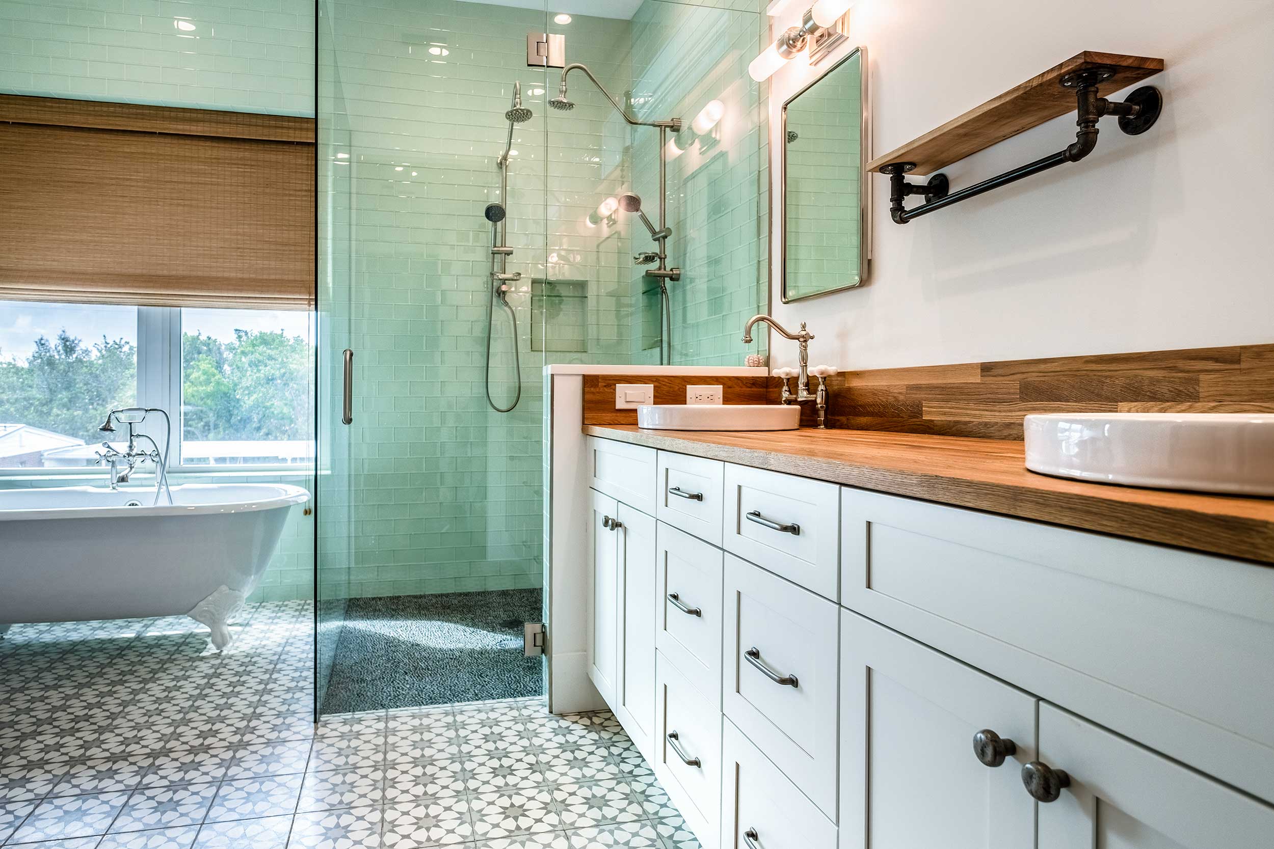 New bathroom - Saint Judes Dr, Longboat Key. ©2018, Metro Cabinet Company