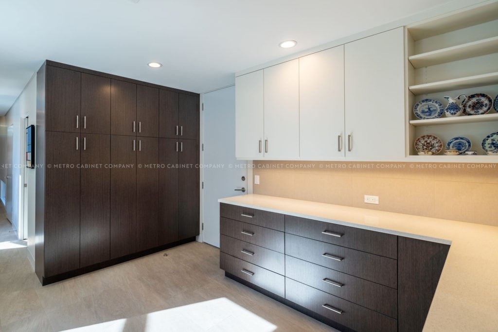 New kitchen and pantry - Riverwood, Sarasota. ©2019, Metro Cabinet Company