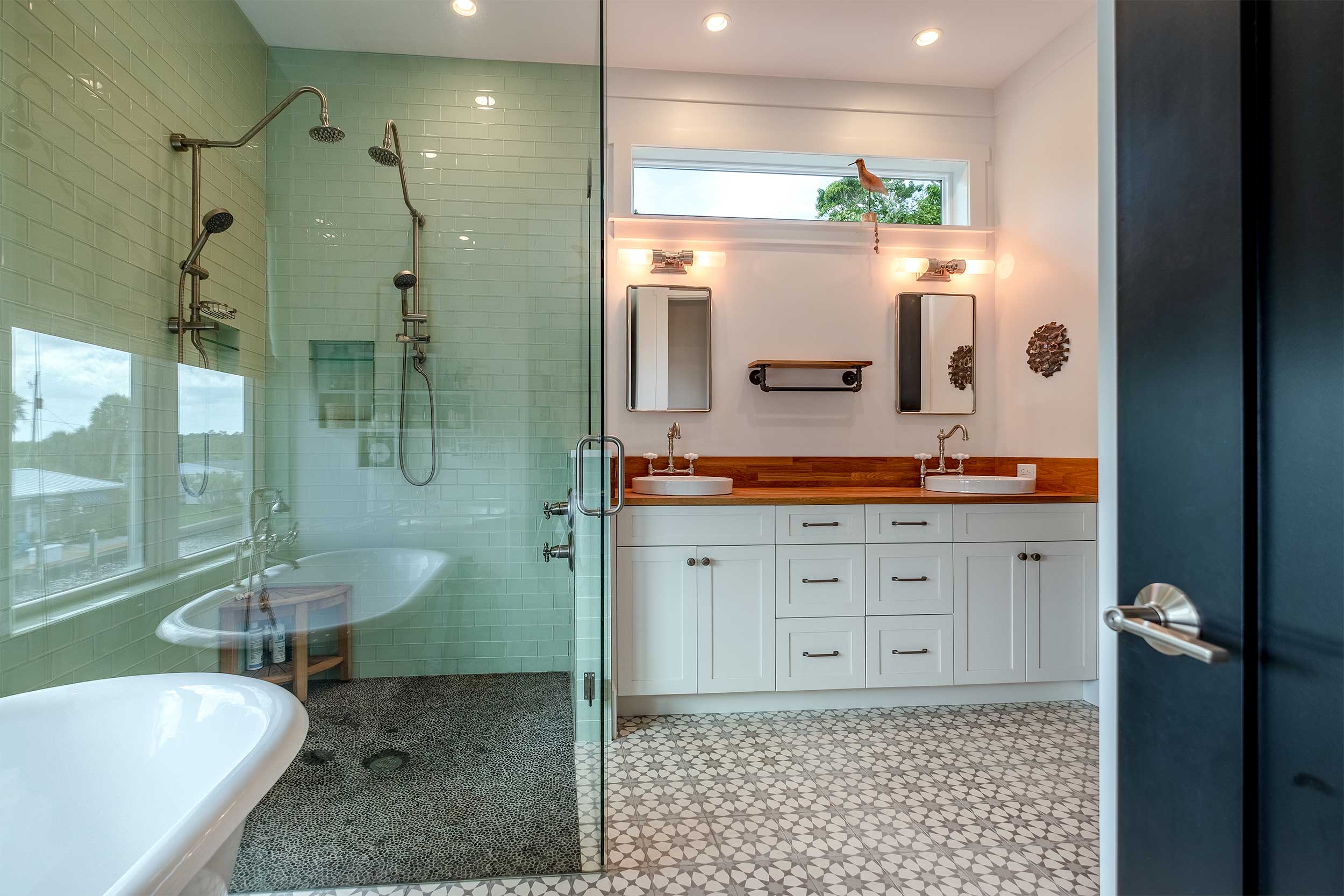 Coastal bathroom design on Longboat Key, Florida