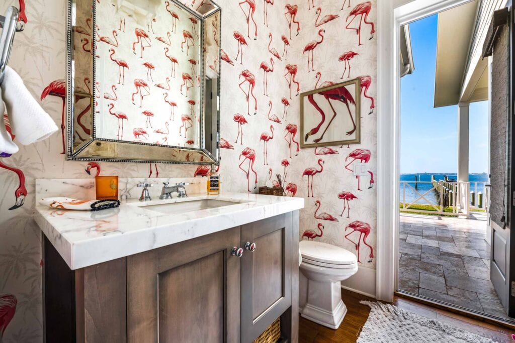 Design Inspiration: Wallpaper in the Powder Room — Metro Cabinet Company